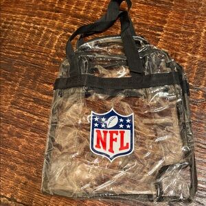 NFL Clear Backpack with Black Straps